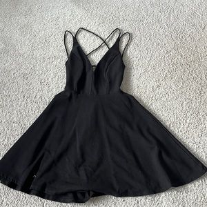 Lulu’s Black Skater Dress